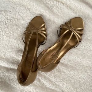 Ann Taylor loft leather heels women’s Size 7.5